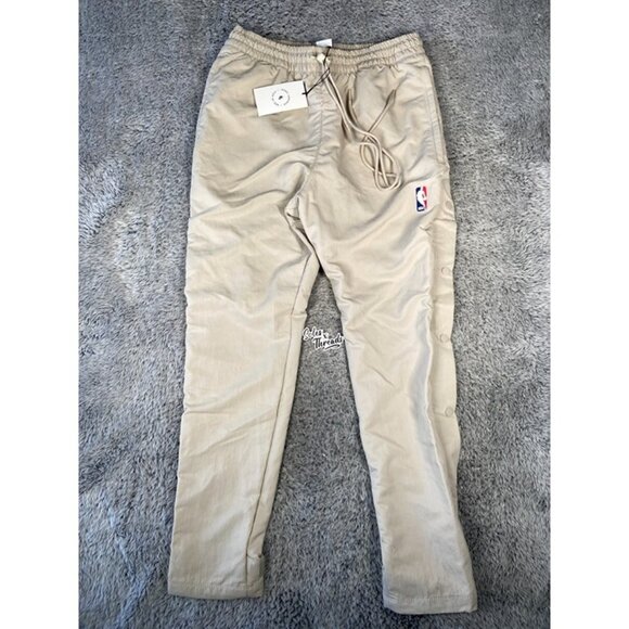 Nike x Fear Of God NBA Nylon Warm Up Pants Size Small Men Cream CU4684-271 - Picture 1 of 9